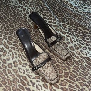 Vintage COACH Mules *needs new heel caps